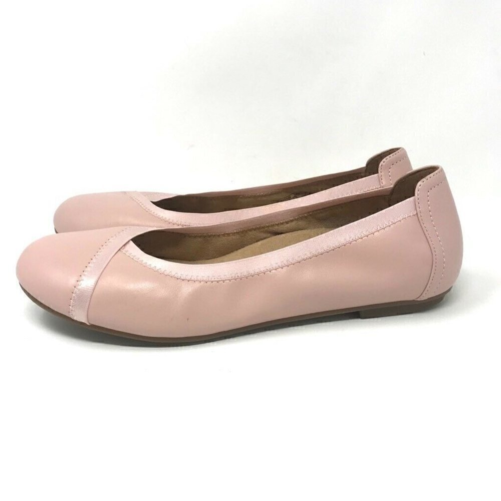 Vionic Caroll Ballet Flats Shoes Pink Leather Shoes 9.5 - Picture 4 of 8